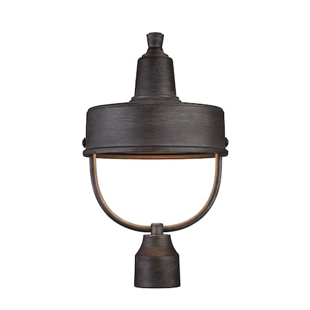 Designers Fountain Portland Dark Sky 1-Light Weathered Pewter Steel Line Voltage Outdoor Weather Resistant Post Light 33146-WP
